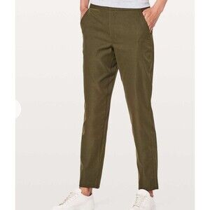 Lululemon City Trek Trouser 28" Green Womens Sz 4 Office Travel Commuter Pants